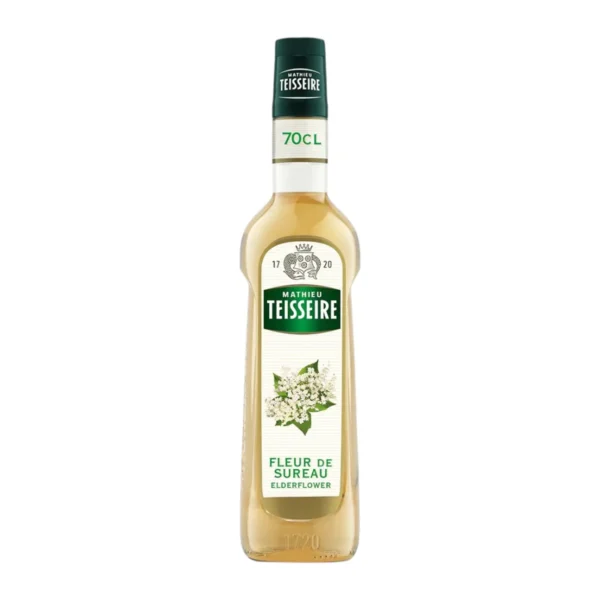 Mathieu Teisseire น้ําเชื่อมกลิ่นดอกเอลเดอร์ 700 มล. (Elderflower Syrup) ไซรัปสําหรับค็อกเทล ม็อกเทล โซดา และชา
