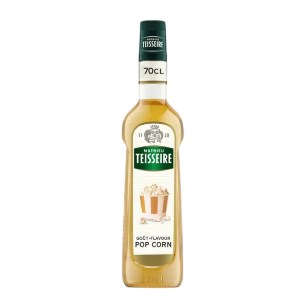 Mathieu Teisseire น้ําเชื่อมกลิ่นป๊อปคอร์น 700 มล. (Pop Corn Syrup) ไซรัปสําหรับกาแฟ ลาเต้ มิลค์เชค และของหวาน