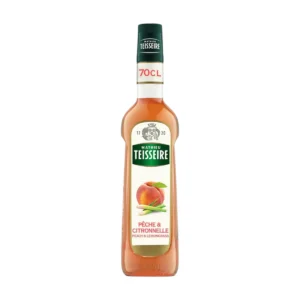 sweet-condiment-0394 Mathieu Teisseire น้ําเชื่อมกลิ่นพีชและตะไคร้ 700 มล. (Peach & Lemongrass Syrup) ไซรัปสําหรับค็อกเทล ม็อกเทล โซดา และชา
