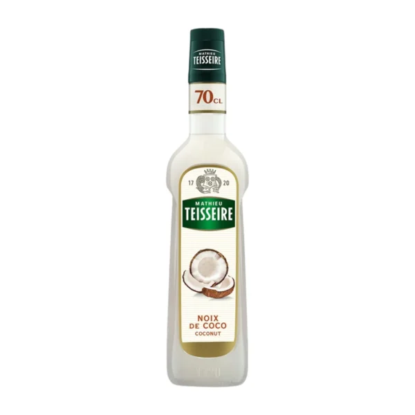 sweet-condiment-0395 Mathieu Teisseire น้ําเชื่อมกลิ่นมะพร้าว 700 มล. (Coconut Syrup) ไซรัปสําหรับค็อกเทล กาแฟ ลาเต้ มิลค์เชค และของหวาน