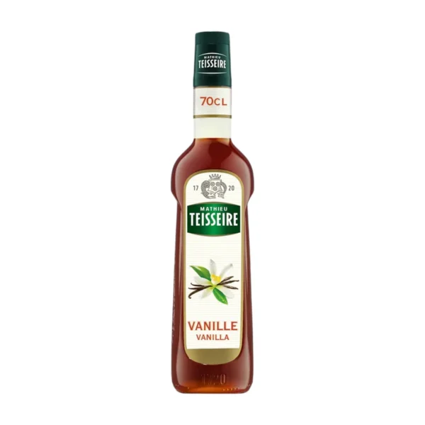 sweet-condiment-0399 Mathieu Teisseire น้ําเชื่อมกลิ่นวนิลลา 700 มล. (Vanilla Syrup) ไซรัปสําหรับกาแฟ ลาเต้ มิลค์เชค และของหวาน