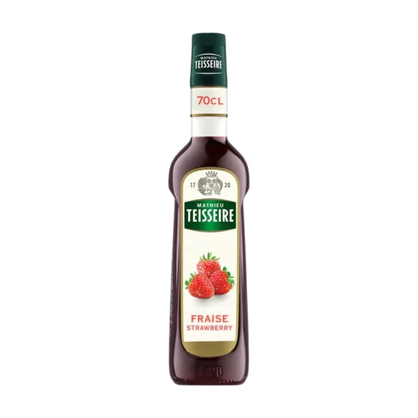 Mathieu Teisseire น้ําเชื่อมกลิ่นสตรอเบอร์รี 700 มล. (Strawberry Syrup) ไซรัปสําหรับค็อกเทล ม็อกเทล โซดา ชา และสมูทตี้