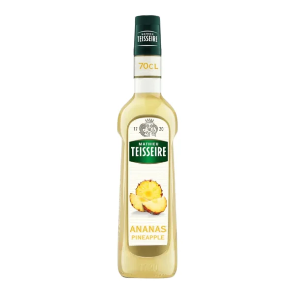 sweet-condiment-0401 Mathieu Teisseire น้ําเชื่อมกลิ่นสับปะรด 700 มล. (Pineapple Syrup) ไซรัปสําหรับค็อกเทล ม็อกเทล โซดา ชา และสมูทตี้