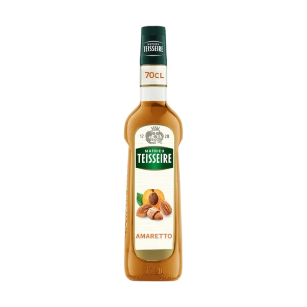 Mathieu Teisseire น้ําเชื่อมกลิ่นอมาเร็ตโต้ 700 มล. (Amaretto Syrup) ไซรัปสําหรับค็อกเทล ม็อกเทล กาแฟ ลาเต้ และของหวาน