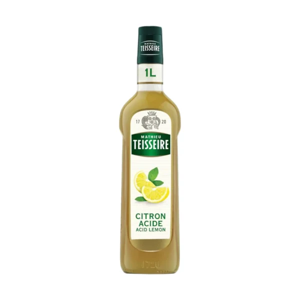 Mathieu Teisseire น้ําเชื่อมกลิ่นเลมอน 1000 มล. (Lemon Syrup) ไซรัปสําหรับค็อกเทล ม็อกเทล โซดา ชา และสมูทตี้