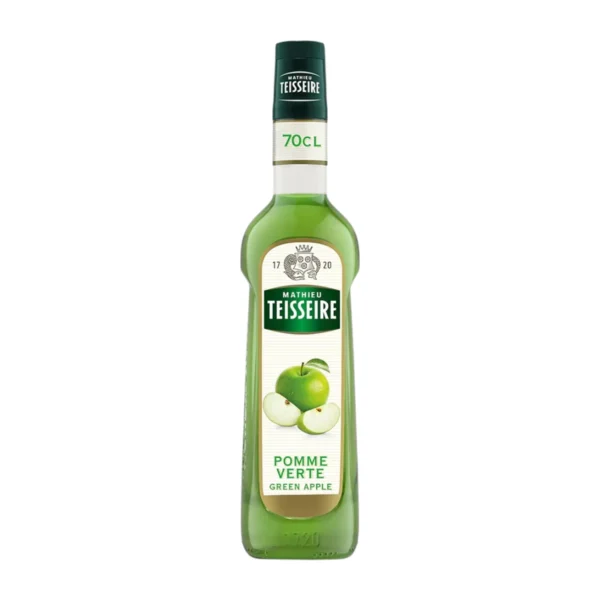 Mathieu Teisseire น้ําเชื่อมกลิ่นแอปเปิ้ลเขียว 700 มล. (Green Apple Syrup) ไซรัปสําหรับค็อกเทล ม็อกเทล โซดา ชา และสมูทตี้