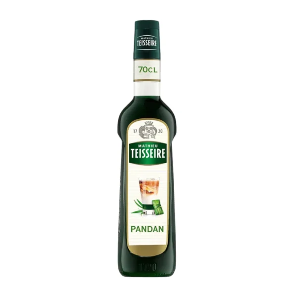 Mathieu Teisseire น้ําเชื่อมกลิ่นใบเตย  700 มล. (Pandan Syrup) ไซรัปสําหรับกาแฟ ลาเต้ ค็อกเทล ม็อกเทล  และของหวาน
