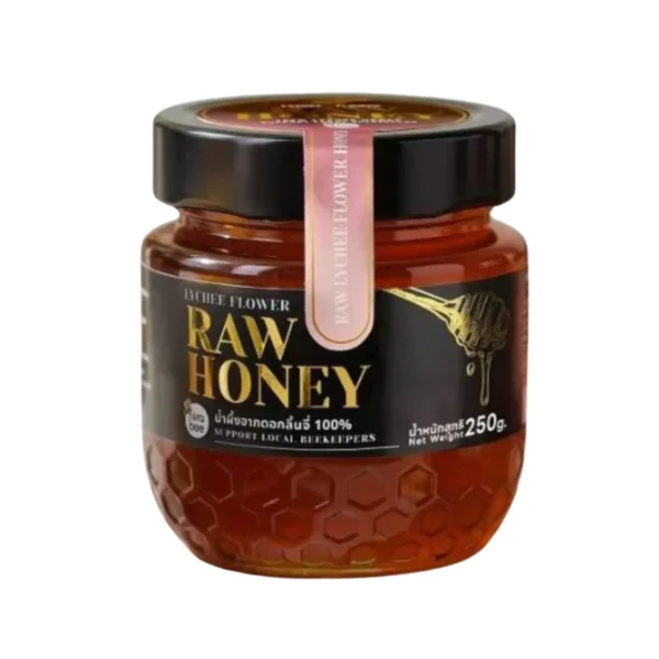 sweet-condiment-0420 Raw Honey น้ําผึ้งพรีเมี่ยม ดอกลิ้นจี่ บรรจุ 250 กรัม (Fora Bee)