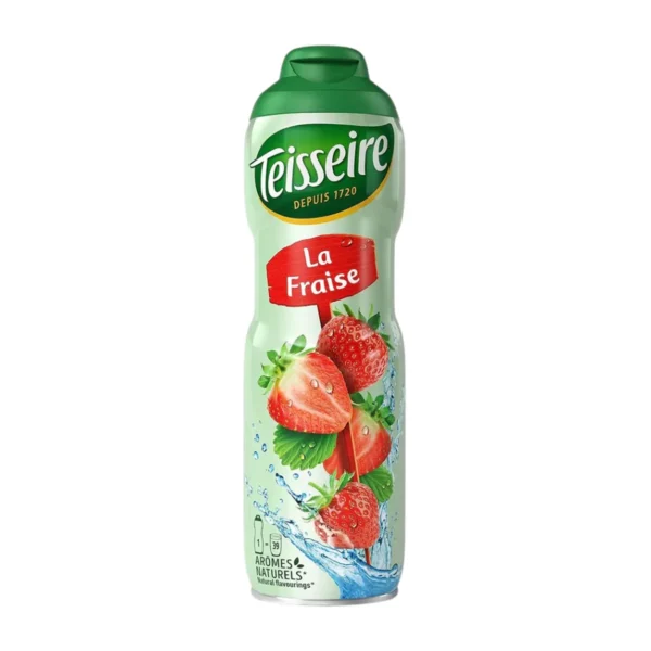 Teisseire น้ําเชื่อมกลิ่นสตรอเบอร์รี่ 600 มล. (Strawberry Syrup) ไซรัปสําหรับผสมกับน้ําเปล่า นม หรือโซดา