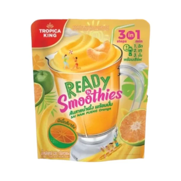 sweet-condiment-0437 Tropica King น้ําผลไม้พร้อมปั่น รสส้มสายน้ําผึ้ง 230 กรัม x1 แพ็ก 5 ซอง