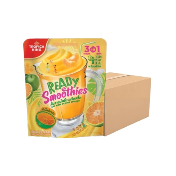 sweet-condiment-0438 Tropica King น้ําผลไม้พร้อมปั่น รสส้มสายน้ําผึ้ง 230 กรัม x10 แพ็ก