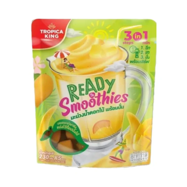 sweet-condiment-0442 Tropica King มะม่วงน้ําดอกไม้พร้อมปั่น 230 กรัม x1 แพ็ก 5 ซอง
