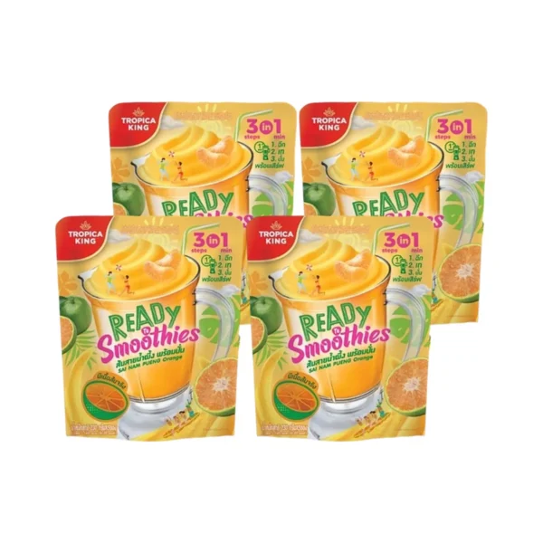 Tropica King ส้มสายน้ําผึ้งพร้อมปั่น 230 กรัม x4 แพ็ก