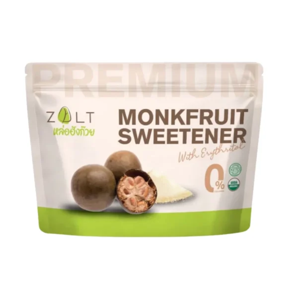 sweet-condiment-0481 Zalt น้ําตาลหล่อฮังก๊วย มีใบรับรอง/อย เกรดพรีเมี่ยม น้ําตาลหล่อฮังก้วย ไม่ติดขม คีโต หล่อฮังก๊วย1Kg 1 ถุง