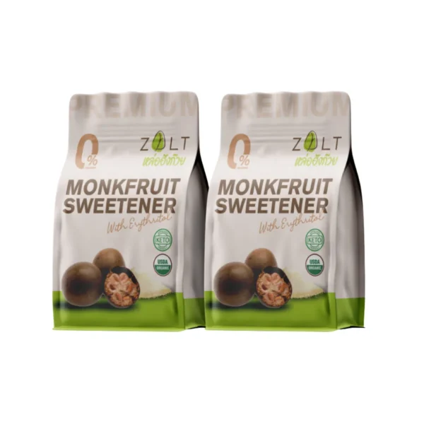 sweet-condiment-0484 Zalt น้ําตาลหล่อฮังก๊วย มีใบรับรอง/อย เกรดพรีเมี่ยม น้ําตาลหล่อฮังก้วย ไม่ติดขม คีโต หล่อฮังก๊วย500g 2ถุง