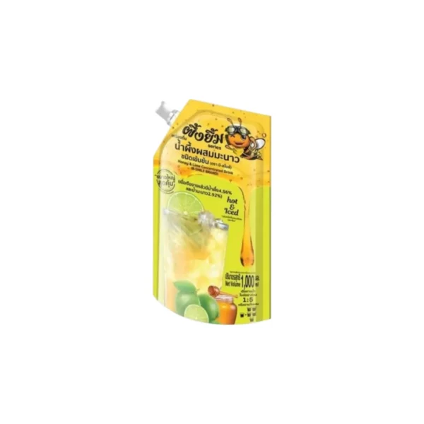น้ําผึ้งผสมน้ํามะนาวเข้มข้น​ ตรา​ บี-สไมล์​ (ผึ้งยิ้มSeries)​ 1000ml