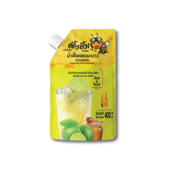 sweet-condiment-0541 บี-สไมล์ น้ําผึ้งมะนาวชนิดเข้มข้น 400มล ชงได้20 แก้ว