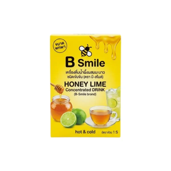 บี-สไมล์ ​ น้ําผึ้งมะนาวเข้มข้นชนิดพกพา (1กล่อง 6 ซอง )  B-Smile