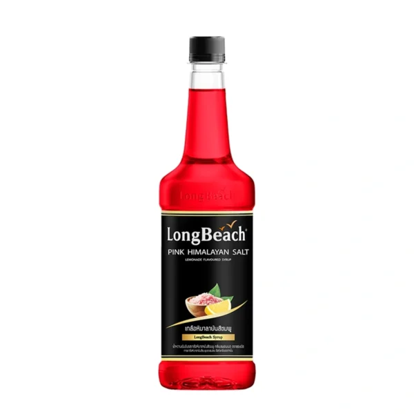 ลองบีชไซรัป เกลือหิมาลายันสีชมพู ขนาด 740 ml.Long Beach Syrup, Himalayan Pink Salt, size 740 ml.
