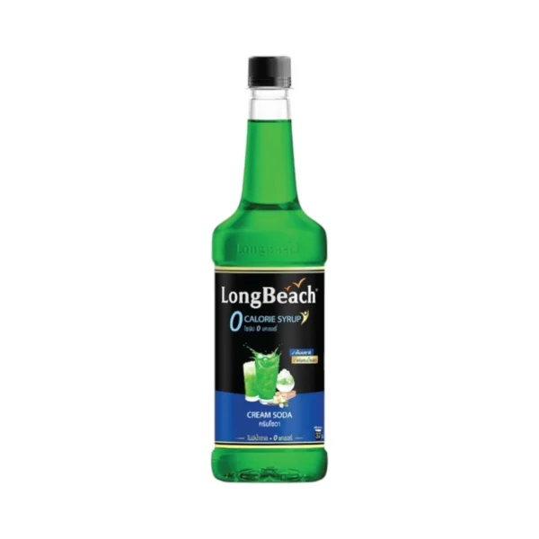 sweet-condiment-0563 ลองบีชไซรัปไม่มีแคลอรี่ครีมโซดา (740ml.) LongBeach Zero Calories Cream Soda Syrup ไซรัปไม่มีน้ําตาล/ ไซรัปไม่มีแคลอรี่