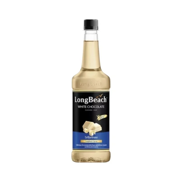 sweet-condiment-0565 ลองบีชไซรัปไม่มีแคลอรี่ไวท์ช็อคโกแลต (740ml.) LongBeach Zero Calories White Chocolate Syrup น้ําเชื่อม/ น้ําผลไม้เข้มข้น/ ไซรัปไม่มีน้ําตาล/ ไซรัปไม่มีแคลอรี่/ 0 Kal/ 0 Sugar