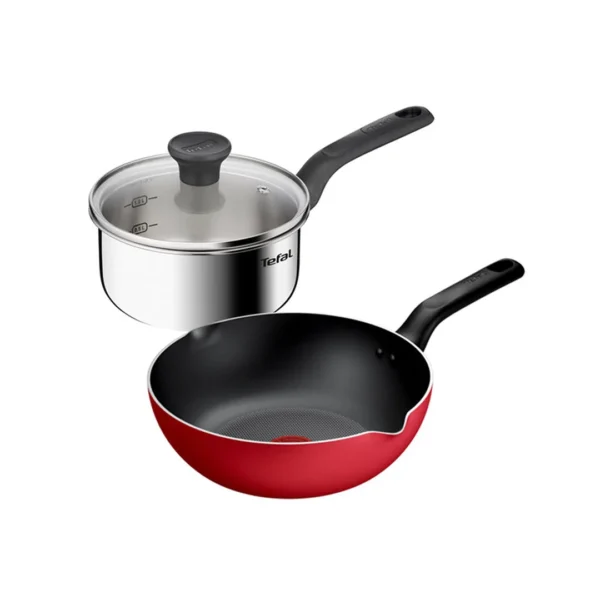 ทีฟาล์ว ชุดเครื่องครัว หม้อด้าม 16 ซม. + กระทะ 24 ซม. 3 ชิ้น