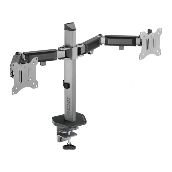 television-0051 เออร์กอนอส แขนจับจอมอนิเตอร์ Double Monitor Arm V.2 EGN-FMAV2-D Space Gray
