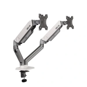 เออร์กอนอส แขนจับจอมอนิเตอร์ Core Twin Monitor Arm รุ่น EGN-CORE-D-G Space สีขาว/เทา