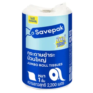tissue-014 เซพแพ็ค กระดาษชําระ ม้วนใหญ่ 4 ชิ้น