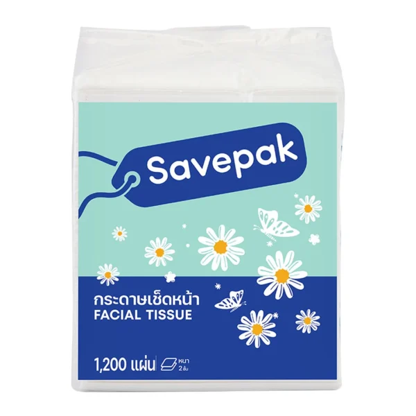 tissue-026 เซพแพ็ค กระดาษเช็ดหน้า 1200 แผ่น