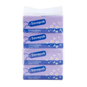 tissue-060 เซพแพ็ค กระดาษเช็ดมือ หนา 2 ชั้น 250 แผ่น x 4