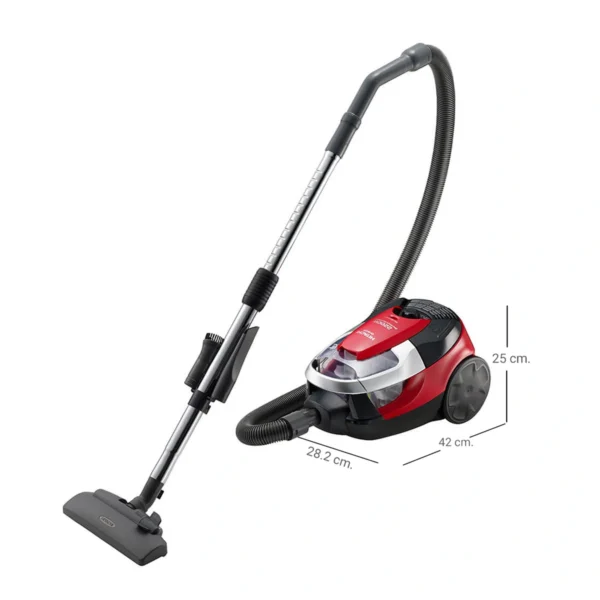 vacuum-0030 Hitachi เครื่องดูดฝุ่นรุ่น ไซโคลน Cylinder - Cyclone รุ่น CV-SE22V 2200 วัตต์ สีบริลเลียนท์เรด