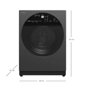 washing-machine-0133 Hitachi เครื่องซักผ้า Front Loading รุ่น BD-100XGV สี Mauve Gray แถมฟรีผ้าคลุมเครื่องซักผ้า
