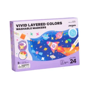 Jarmelo (Joan Miro) ปากกาเมจิกสีเลเยอร์ Vivid Layered Colors Washable Markers 24 สี