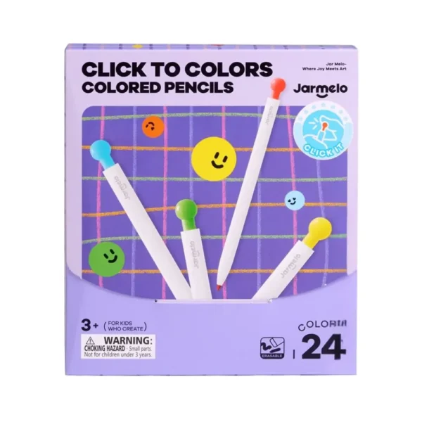 Jarmelo (Joan Miro) ดินสอสีแบบกดได้ ไม่จําเป็นต้องเหลา CLICK TO COLORS - COLORED PENCILS 24 สี