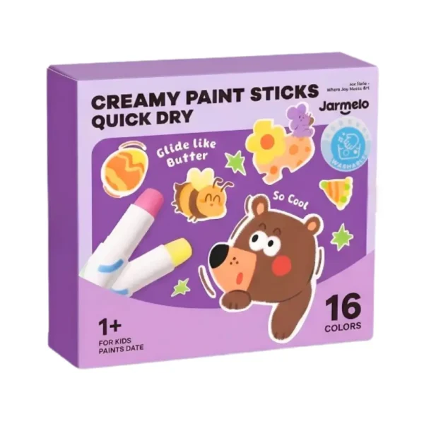 Jarmelo (Joan Miro) สีเทียนเนื้อครีม CREAMY PAINT STICKS QUICK DRY ล้างออกง่าย แห้งไว ไม่เลอะเทอะ 16 สี