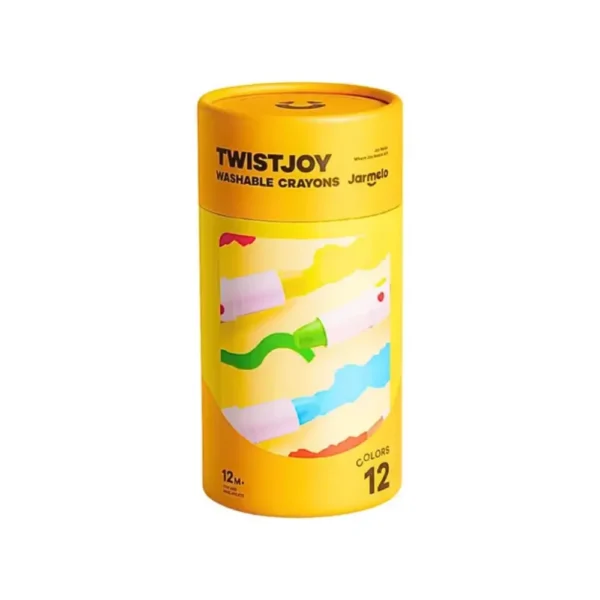 Jarmelo (Joan Miro) สีเทียนเด็กปลอดสารพิษ Twistable Silky Crayons ของเล่นระบายสีเด็กเสริมพัฒนาการ 12 สี