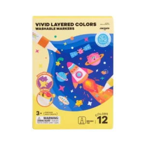 writing-drawing-042 Jarmelo (Joan Miro) ปากกาเมจิกสีเลเยอร์ Vivid Layered Colors Washable Markers 12 สี