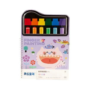 writing-drawing-043 Jarmelo (Joan Miro) สีฟิงเกอร์เพ้นท์พร้อมสมุดกิจกรรมแบบพกพา MIROLA KIDS : Finger painting Fingertip Stamp Fun!