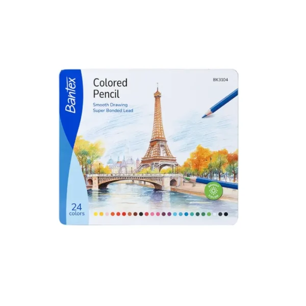 Bantex สีไม้ ดินสอสีไม้ 24 สี รุ่น BK3104 1 ชิ้น