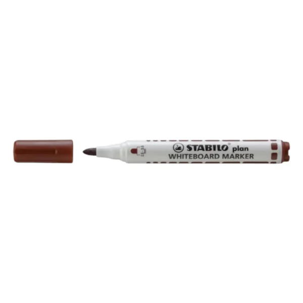 สตาบิโล ปากกาไวท์บอร์ด หัวกลม รุ่น PLAN 641/54 สีน้ําตาล 10 ด้าม