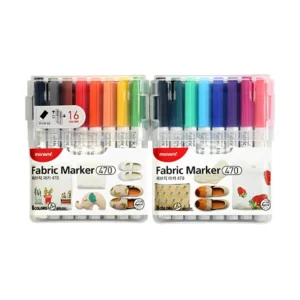 writing-drawing-140 โมนามิ ปากกามาร์คเกอร์เขียนผ้า รุ่น FABRIC MARKER 470 เซ็ต 16 สี