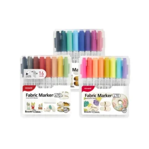 writing-drawing-142 โมนามิ ปากกามาร์คเกอร์เขียนผ้า รุ่น FABRIC MARKER 470 เซ็ต 24 สี