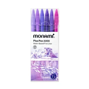 โมนามิ ปากกาสีน้ํา รุ่น พลัสเพน 3000 ชุด 6 สี เซ็ตไอซ์เบิร์ก