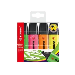 สตาบิโล Boss Original ปากกาไฮไลท์ ปากกาเน้นข้อความ รุ่น 70/4 แพ็ค 4 สี