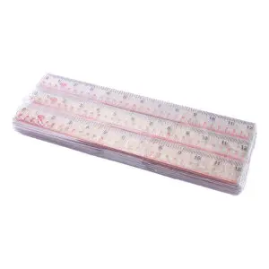 เอโร่ ไม้บรรทัด PVC ใส ชนิดแข็ง 12 นิ้ว x 36
