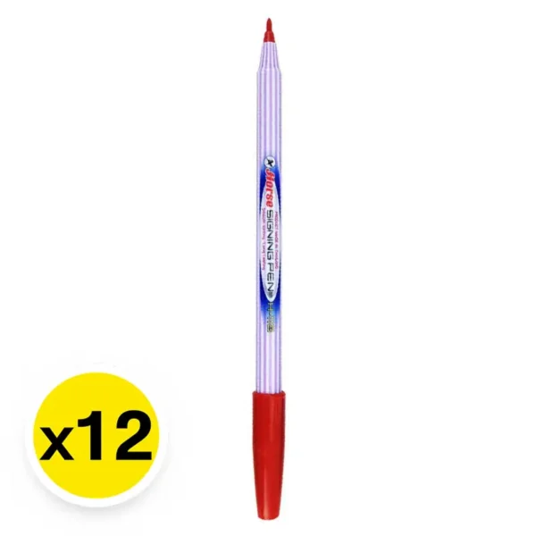 ตราม้า ปากกาเมจิก สีแดง รุ่น H-110 แพ็ค 12 ด้าม