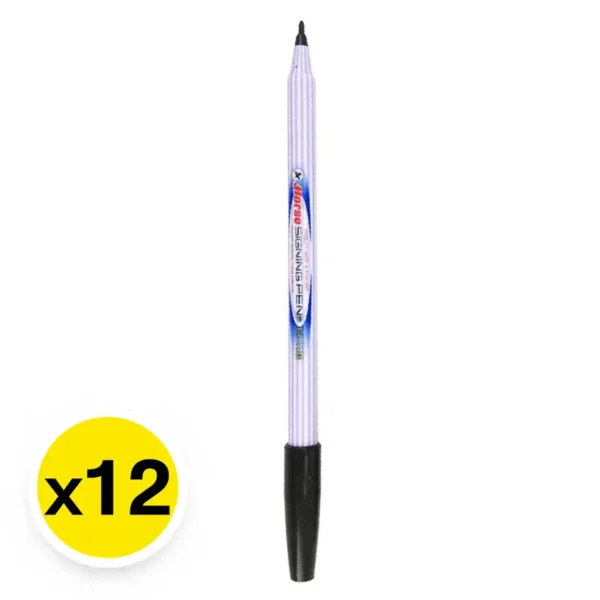 ตราม้า ปากกาเมจิก สีดํา รุ่น H-110 แพ็ค 12 ด้าม