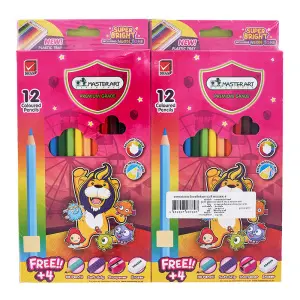 มาสเตอร์อาร์ต ดินสอสี แท่งยาว 12 สี x 12 กล่อง