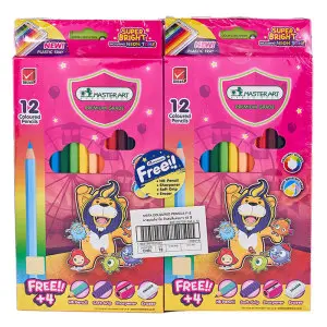 มาสเตอร์อาร์ต สีไม้ แท่งยาว 12 สี แพ็ค 12 กล่อง